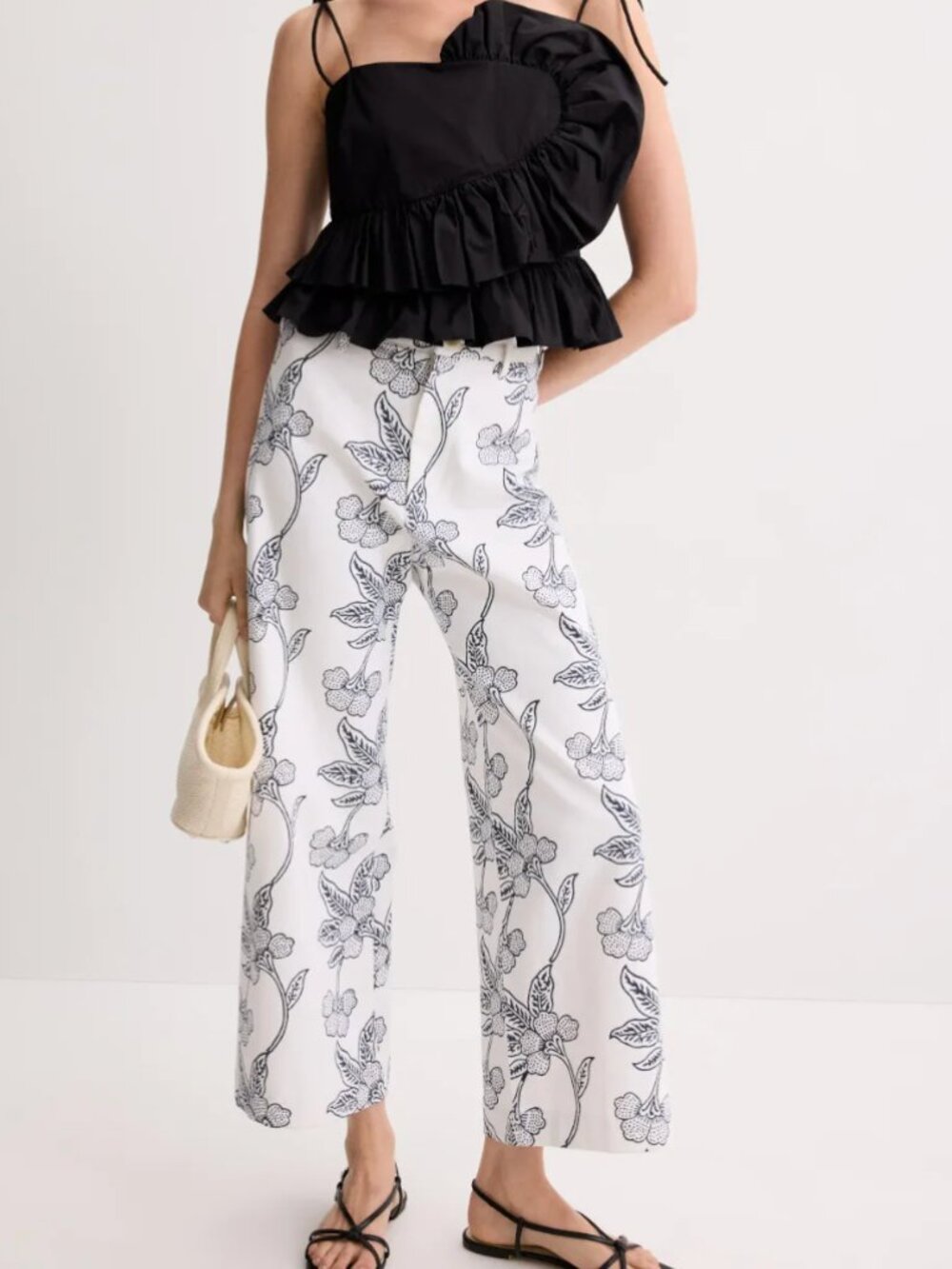 SZ Blockprints Disco Pants High Rise Wide Leg Summer Size M